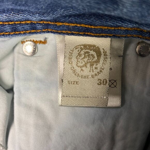 Diesel Larkee Jeans Men's 30 x 30 Fits 32 x 30 Blue Regular Straight ORUS6 - Picture 8 of 13